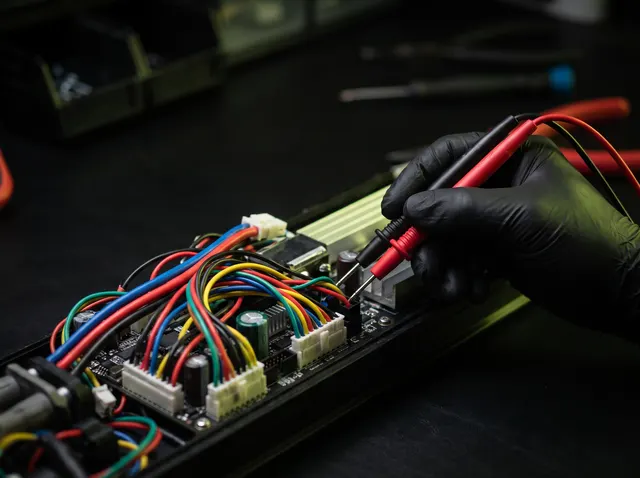 Contrôle d’un contrôleur électronique au multimètre